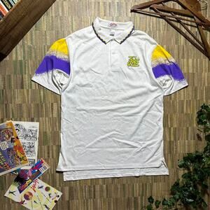 Vintage 90s Single Stitch Smokin' Joes Racing Polo Tee Mens XL Joe Camel Shirt